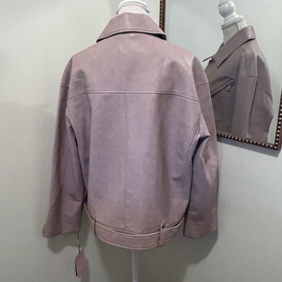 Avec Les Filles Faux Leather Moto Jacket - Picture 6 of 10